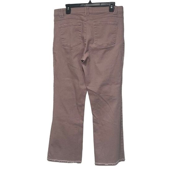 Witt & Wisdom 'ab'solution Frayed High Waist Ankle Flare Jeans In Smokey Twiligh - Picture 3 of 16